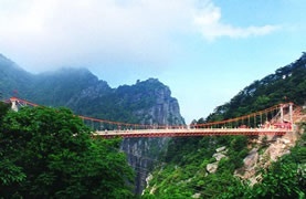 庐山风景名胜区石门涧悬索桥